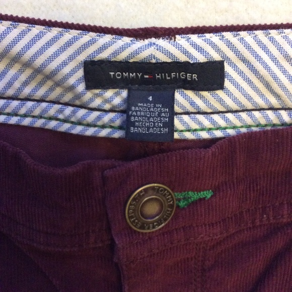Burgundy Tommy Hilfiger corduroy mini skirt - Picture 5 of 7